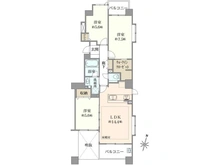【東京都/東久留米市東本町】モナーク東久留米ロイヤルタワー参番館 間取り図