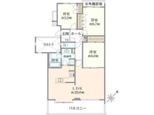 【東京都/練馬区早宮】パーク・ハイム氷川台西 間取り図