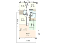 【東京都/東久留米市学園町】ライオンズガーデンひばりが丘学園町 間取り図