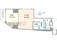 【東京都/荒川区南千住】フェルクルールプレスト三ノ輪駅前 間取り図