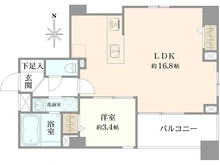 【東京都/台東区浅草】パークウェル浅草弐番館 間取り図