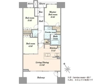 【東京都/荒川区南千住】クレヴィア南千住TERRACE 間取り図