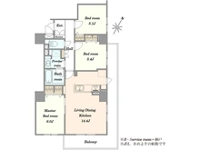 【東京都/荒川区東日暮里】モリス日暮里駅前 間取り図