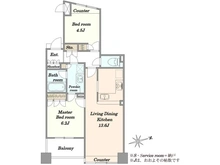 【東京都/台東区北上野】アクシルコート上野 間取り図