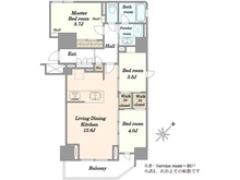 【東京都/荒川区東日暮里】リビオレゾン三ノ輪ステーションプレミア 間取り図
