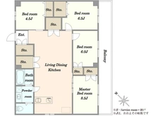【東京都/台東区下谷】ハイマート入谷 間取り図