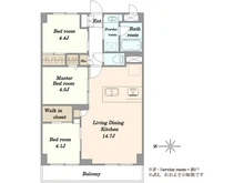 【東京都/荒川区東日暮里】星和日暮里ハイツ 間取り図