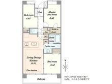 【東京都/荒川区東日暮里】ライオンズマンション日暮里南公園 間取り図