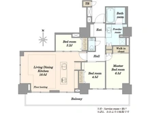 【東京都/台東区池之端】Brillia Tower上野池之端 間取り図