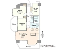 【東京都/荒川区荒川】ライオンズシティ西日暮里 間取り図