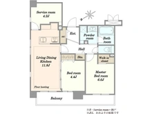【東京都/台東区根岸】クリオ三ノ輪壱番館 間取り図