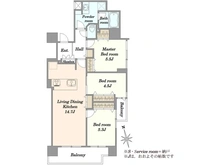 【東京都/台東区北上野】シーアイマンション上野 間取り図
