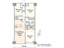 【東京都/台東区三ノ輪】朝日シティパリオ三ノ輪 間取り図