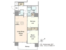 【東京都/荒川区東日暮里】日暮里第2ダイヤモンドマンション 間取り図