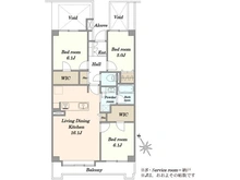 【東京都/荒川区町屋】ハイツ町屋 間取り図