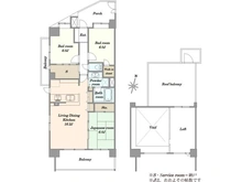 【東京都/荒川区西日暮里】コスモ西日暮里ロイヤルフォルム 間取り図
