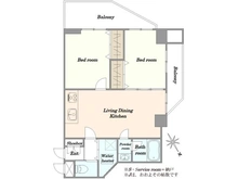 【東京都/台東区谷中】ディアプラザ根津 間取り図