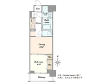 【東京都/台東区今戸】日神デュオステージ浅草今戸 間取り図