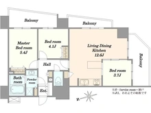 【東京都/台東区上野】パレステージ上野 間取り図