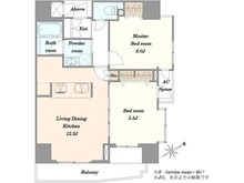 【東京都/台東区北上野】コスモ上野ロイヤルフォルム 間取り図