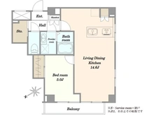【東京都/台東区池之端】サンクレスト池之端 間取り図