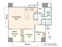 【東京都/台東区元浅草】ベルハイム元浅草 間取り図