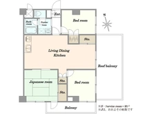 【東京都/荒川区荒川】エンゼルハイム町屋第2 間取り図