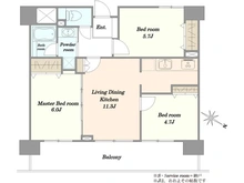【東京都/台東区千束】クレストフォルム浅草グランステージ 間取り図