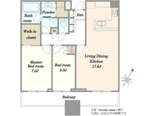 【東京都/荒川区西日暮里】ステーションガーデンタワー 間取り図