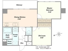 【東京都/台東区入谷】ライオンズマンション鶯谷 間取り図
