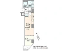 【東京都/台東区鳥越】プレスト・アイディ秋葉原 間取り図