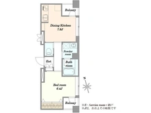 【東京都/台東区入谷】コンフォート入谷 間取り図