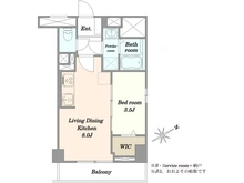 【東京都/台東区浅草】ライオンズマンション浅草公園 間取り図