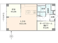 【東京都/足立区一ツ家】ニュー五反野スカイハイツ 間取り図
