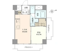 【東京都/台東区台東】ダイアパレス御徒町第三 間取り図