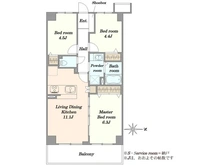 【埼玉県/春日部市大沼】ウインベルコーラス春日部 間取り図