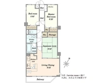 【埼玉県/さいたま市北区盆栽町】光建ハイムブリリアンス大宮公園 間取り図