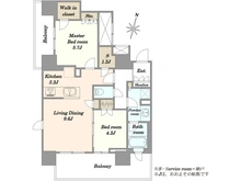 【埼玉県/さいたま市大宮区桜木町】大宮スカイ＆スクエア・ザレジデンス 間取り図