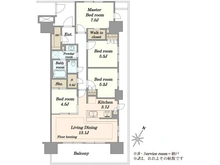 【埼玉県/さいたま市大宮区北袋町】ザ・レジデンスさいたま新都心 間取り図