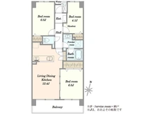 【埼玉県/さいたま市南区文蔵】浦和南パーク・ホームズ弐番館 間取り図