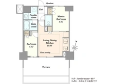 【埼玉県/さいたま市大宮区下町】オープンレジデンシア大宮フロント 間取り図