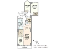 【埼玉県/さいたま市中央区上落合】アルーサ北与野ノースピア上落合 2号棟 間取り図