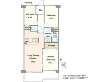 【埼玉県/さいたま市北区宮原町】ラミーユ大宮ハイライズ一 一番館(ソレール棟) 間取り図