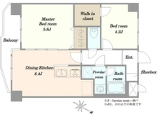 【埼玉県/さいたま市見沼区東大宮】セザール東大宮 間取り図