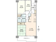 【埼玉県/さいたま市北区日進町】新大宮パーク・ホームズ 間取り図