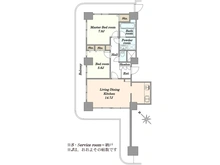 【埼玉県/さいたま市中央区上落合】アルーサ北与野ノースピア 間取り図