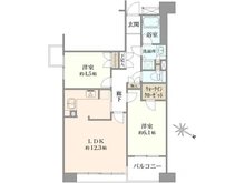 【東京都/八王子市散田町】西八王子けやき通りパーク・ホームズ 間取り図