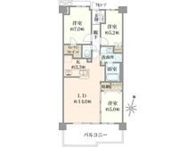【東京都/昭島市美堀町】プラウド西武立川 間取り図