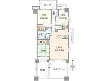 【東京都/日野市旭が丘】グランシティ豊田レジデンシアガーデン 間取り図