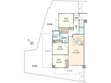 【東京都/八王子市大和田町】ダイアパレス八王子大和田 間取り図